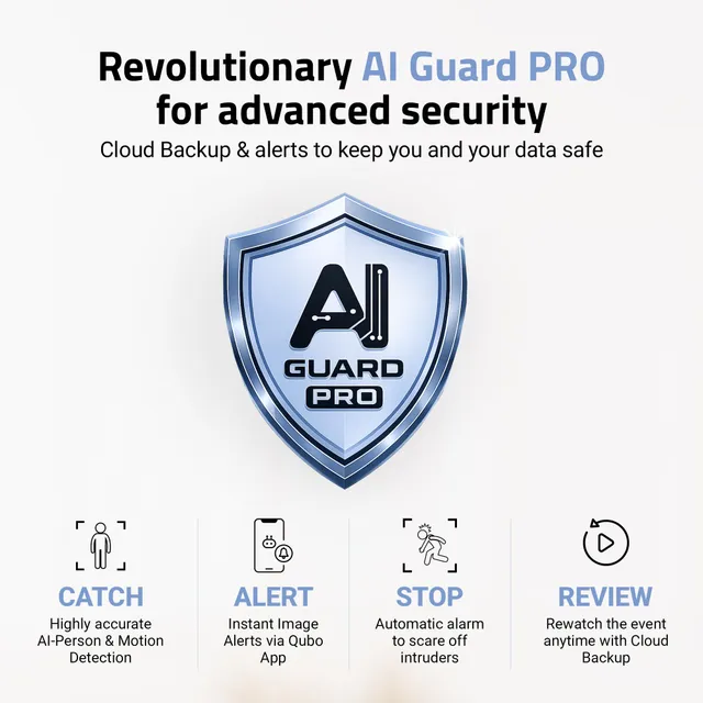 Qubo Smart Cam 360° 3MP AI Security Camera